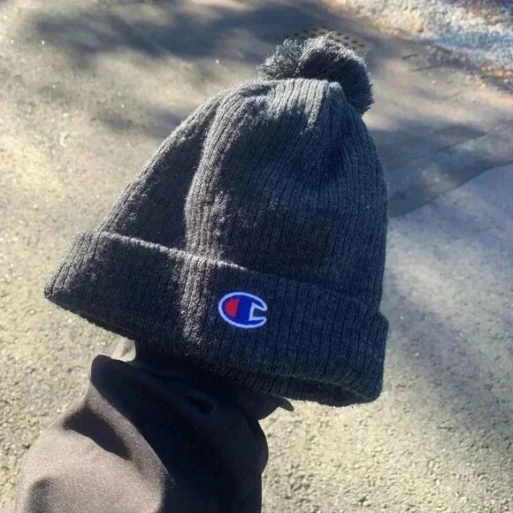 Champion Charcoal Mini Pompom Beanie - Picture 2 of 4